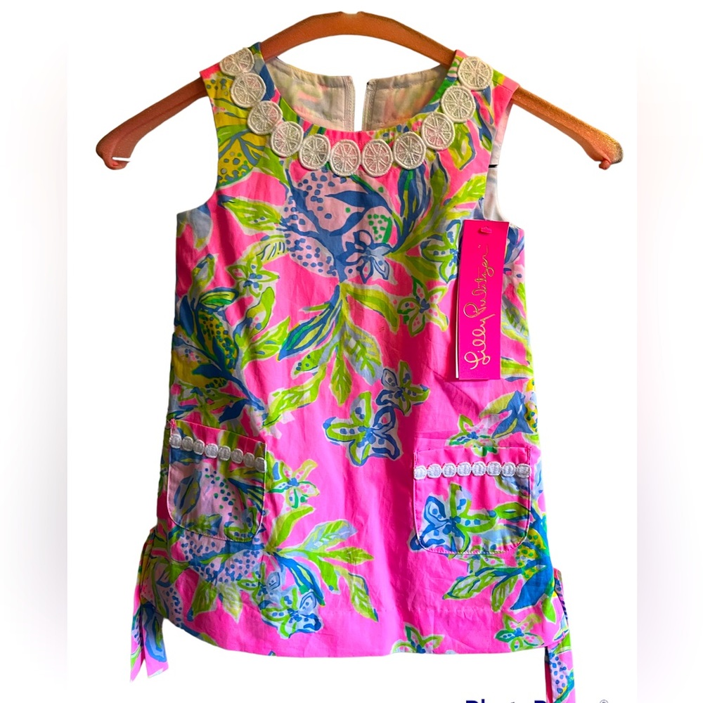 NWT Lilly Pulitzer neon floral dress